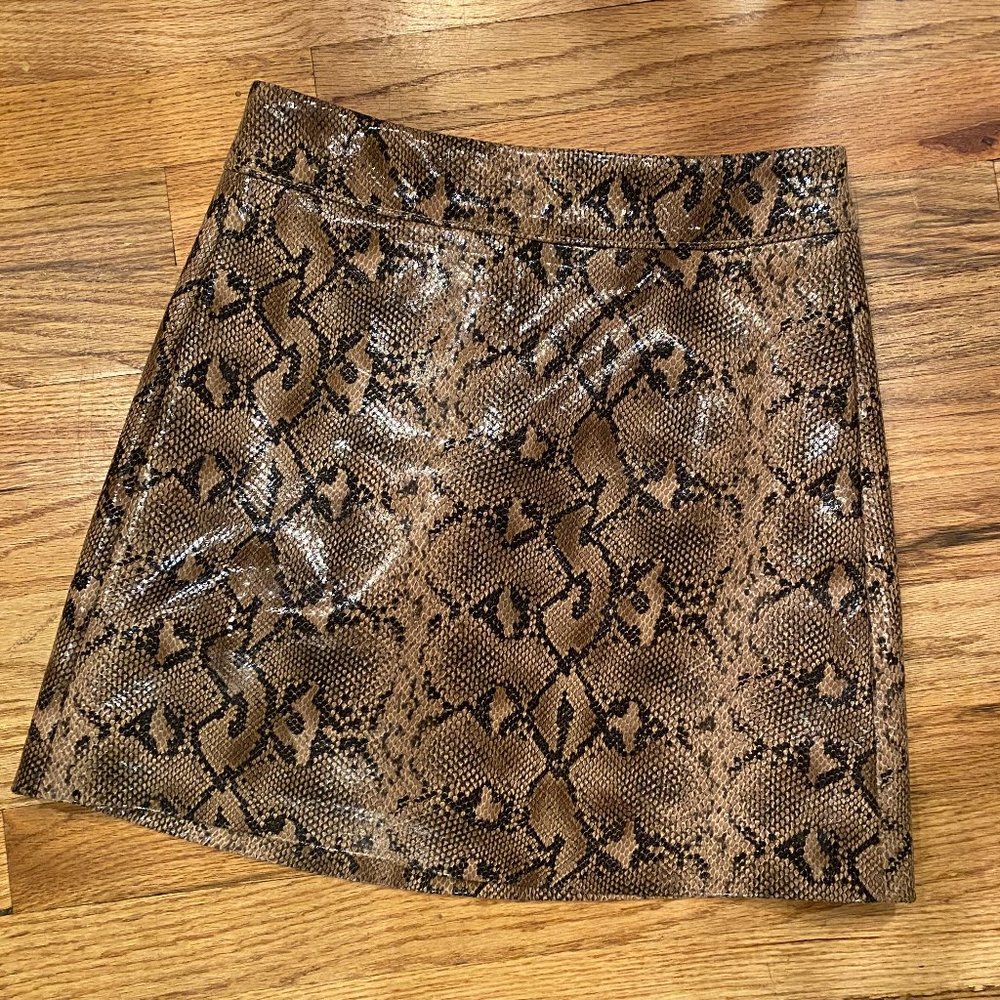 Blank NYC snakeskin skirt